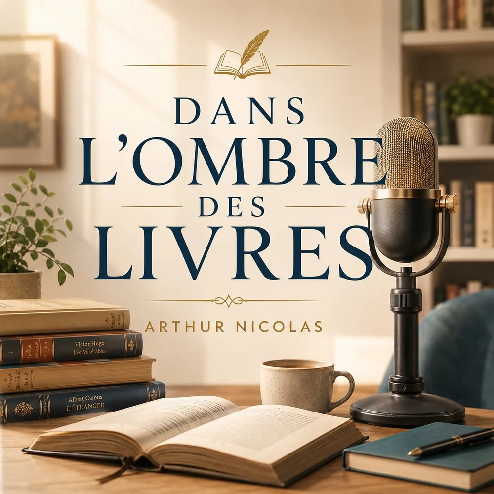 Visuel du podcast Dans l'Ombre des Livres d'Arthur Nicolas
